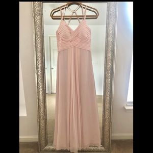Azazie Blush Pink Bridesmaid Dress